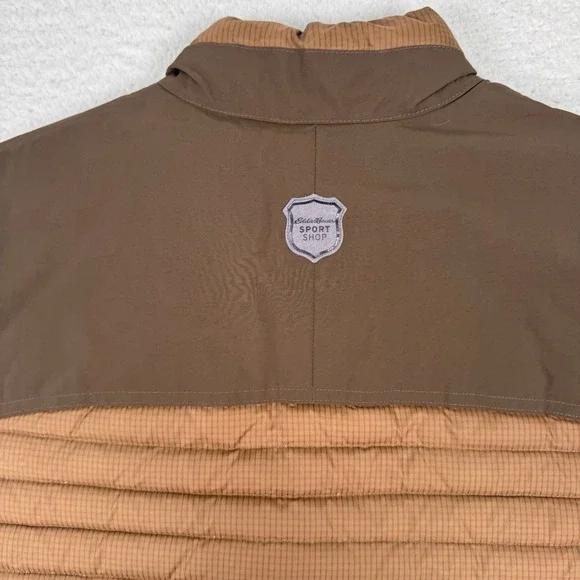 Eddie Bauer Sport Shop Vest Large TL Goose Down Quilted Full Zip Stormdown 700 - Picture 6 of 12